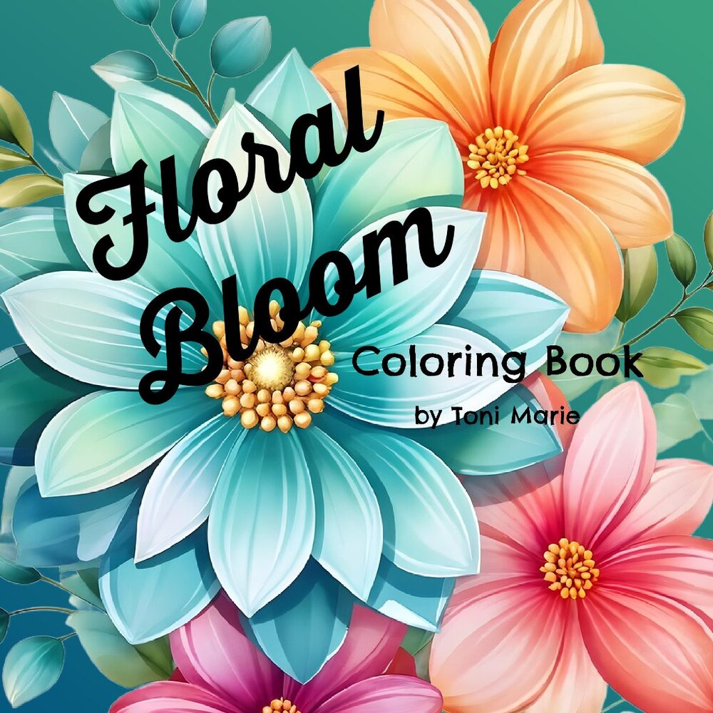 Floral Bloom Coloring Book (25 Images)
